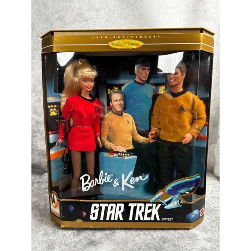 Star Trek Barbie & Ken Gift Set 1996 Mattel 30th Anniversary Collector Edition